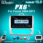WondefPX6 магнитола 2 din android 10 с экраном автомагнитола для ford focus EXI MT 2 3 Mk2Mk3 2004-2011 Carplay интеллектуальные системные Мультимедиа видеоплееры Мультимедиа автомагнитола автозвук Навигация Навигатор