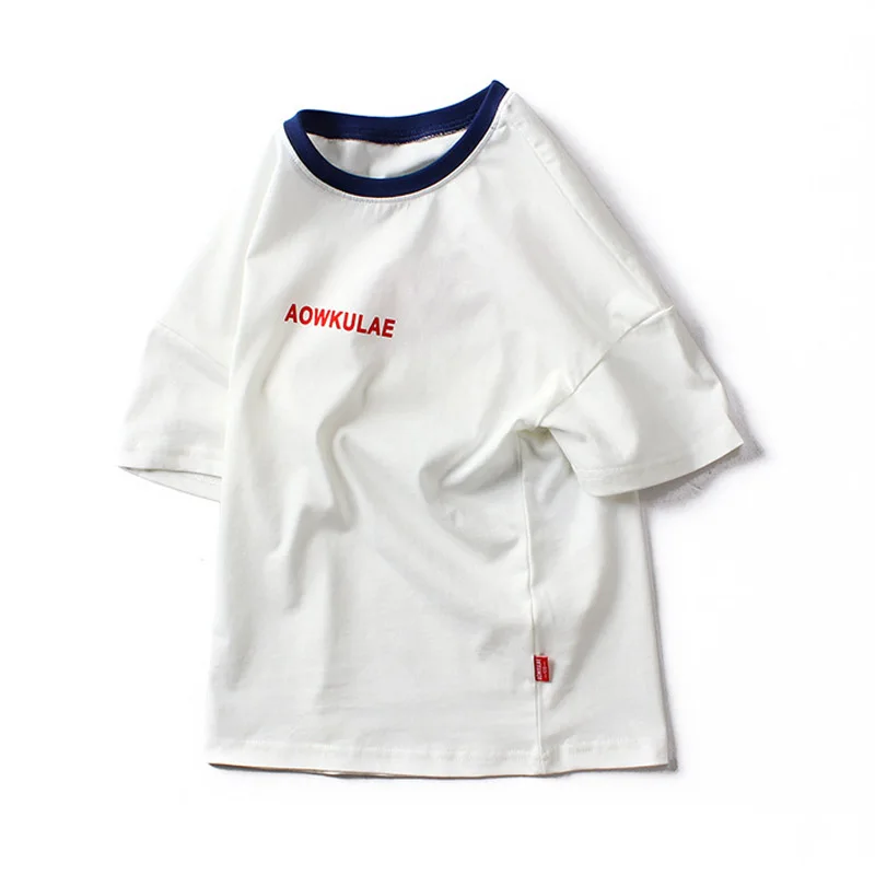 

kids wear cartoon printed cotton short-sleeved T-shirt boys and girls clothes fashion loose Korean version high-quality clothing