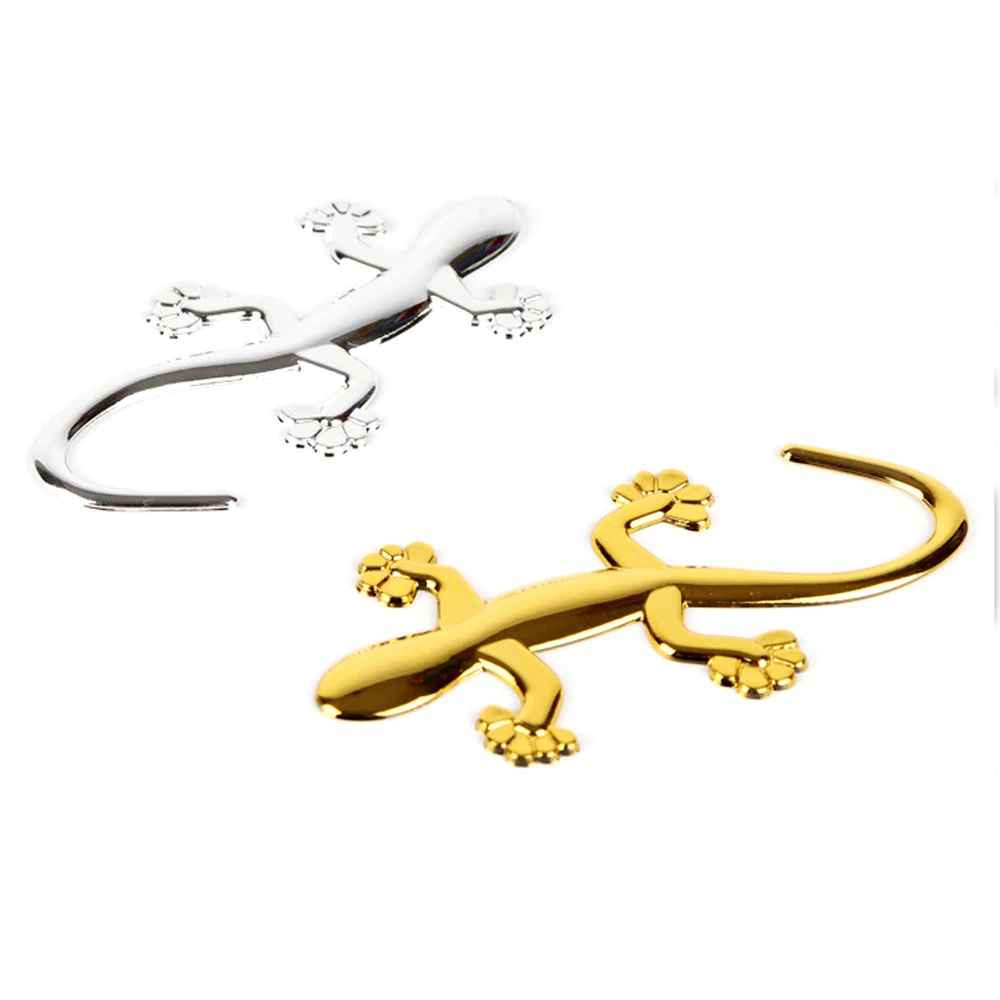 Крутая металлическая 3d наклейка Gecko в виде ящерицы автомобильная мотоциклетная