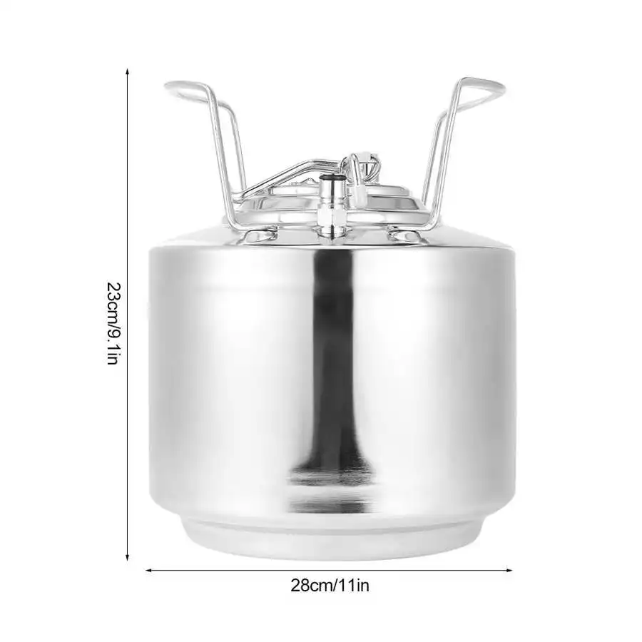 Пивной баррель из нержавеющей стали 6 л Householdl миниатюрный бочонок в стиле роста