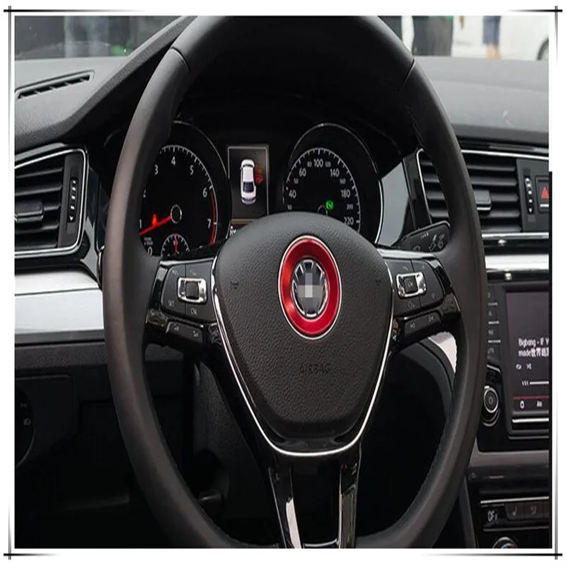 Наклейки на руль для стайлинга автомобилей Volkswagen VW Beetle A5 Fox Golf 5 6 7 E Jetta Phaeton