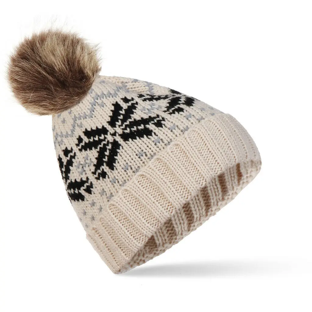 Женские шапки, вязаные с помпоном, простая Мужская и женская шапка унисекс, теплая зимняя и Осенняя шерстяная шапка с помпоном, Прямая поставка