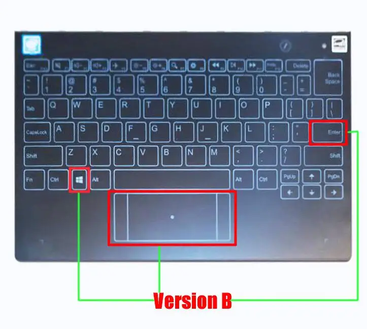 Новая Оригинальная английская клавиатура для 10," lenovo Йога книга YB1-X90L YB1-X90F YB1-X91L YB1-X91F клавиатура в сборе - Цвет: Version B