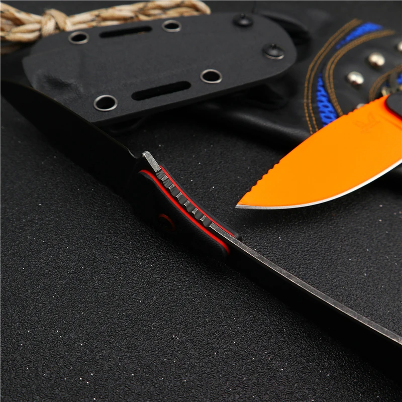 Тактический нож BM15200 охотничий с фиксированным лезвием из стали G10 для