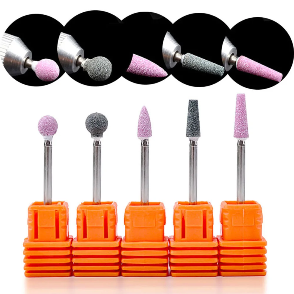 1 шт. розовая керамическая насадка для маникюра сверло ногтей 3/32 дюйма