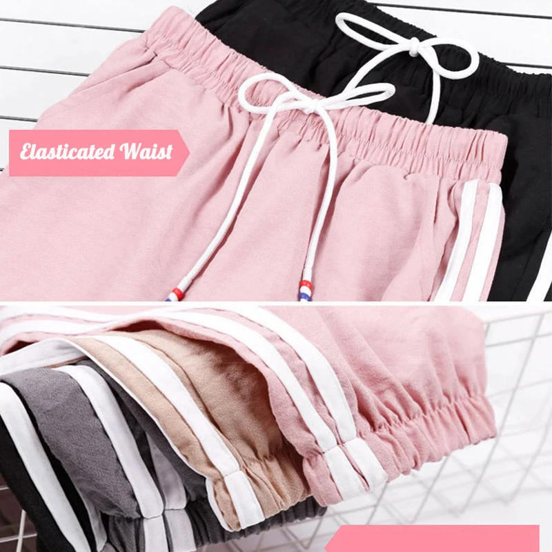 

Fashion Casual Sweatpants Pants Side-Stripe Women Loose Elastic Waist Sportswear Women'S New Bottoms2020