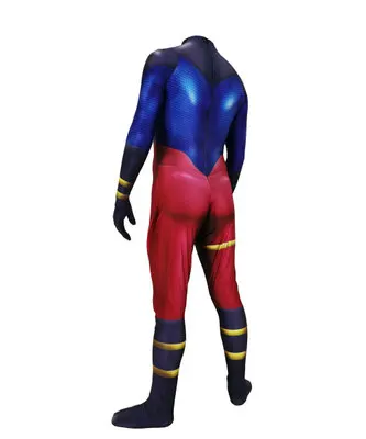 Детская и взрослая Superboy Костюмы для косплея костюм супергероя на Хэллоуин зентай