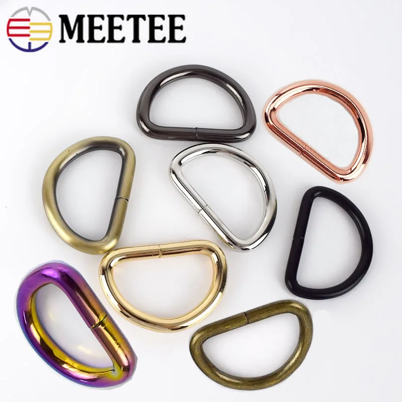 Металлическая пряжка Meetee 5/10 шт. 32 мм с круглым D образным кольцом ремешок для
