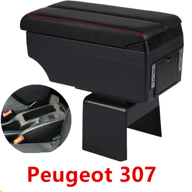 Для peugeot 307 подлокотник коробка центральный магазин содержимое коробка автомобиль-Стайлинг украшения Аксессуары