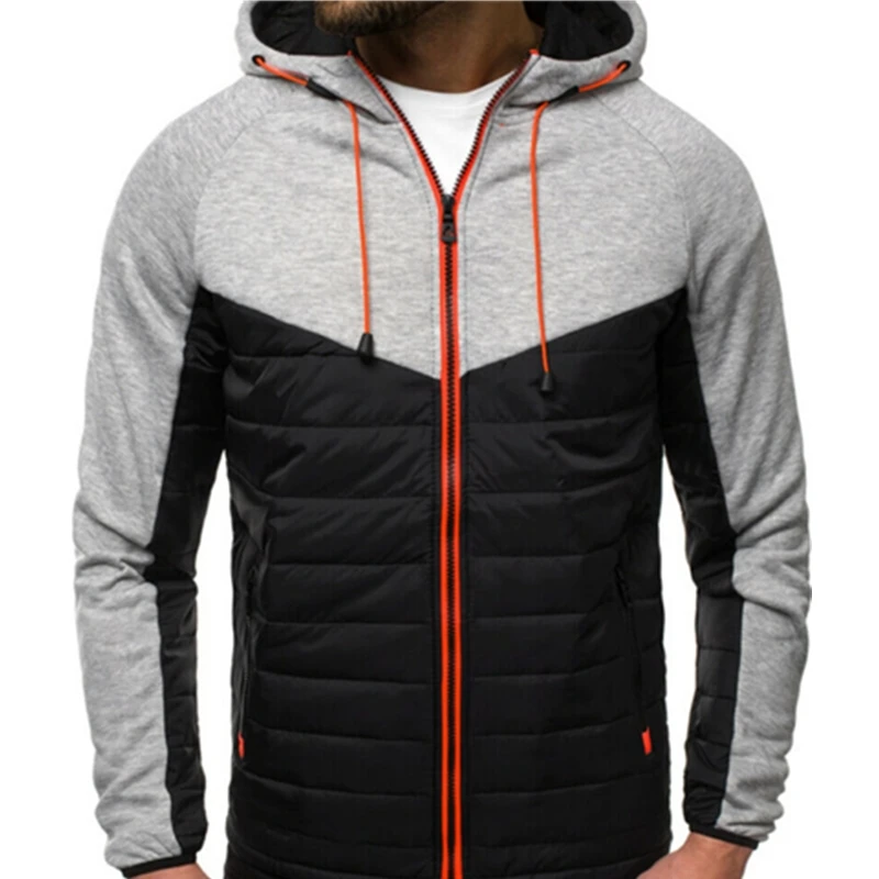 

2020 Autumn Fashion Brand New Hot Fleece Hoodies Men Casual Slim With Thermal Lined Hood Jacket Sweatshirt Zip Outerwear Warm