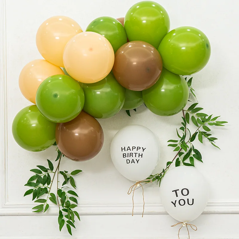 

50pcs Vintage Balloons Morandi Color Balloon Bunch Birthday Party Wedding Decoration Supplies Macaron Balloon Combination