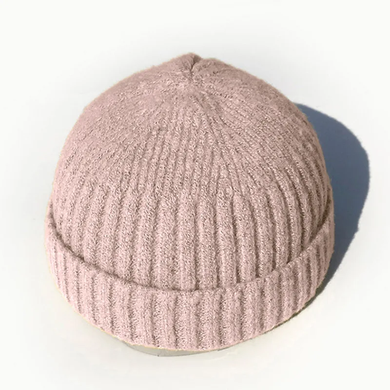 

Knitted warm Hats adult child Skullcap Beanie Hat Winter knitting wool color Melon Cap sombreno invierno chapeu inverno chapeau