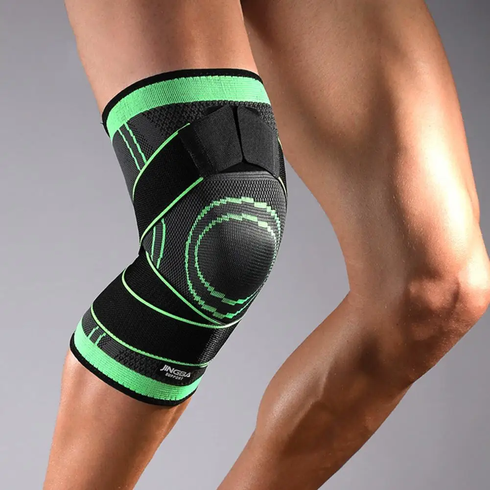

1Pc Knee Brace Soft Protective Nylon Adjustable Knee Compression Sleeve for Sports Practical Soft Elastic Knee Support Brace 패딩
