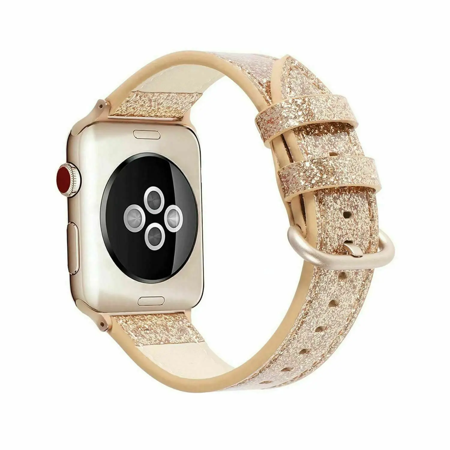 Ремешок кожаный с классической пряжкой для Apple Watch Series SE 6 5 4 3 2 1 44/40/42/38 мм