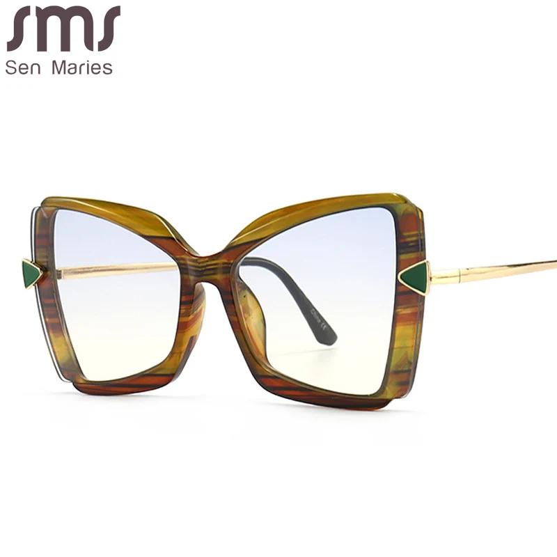 

Винтажные Квадратные Солнцезащитные очки для женщин 2021 новые модные большие солнцезащитные очки мужские ретро Роскошные брендовые дизайн...