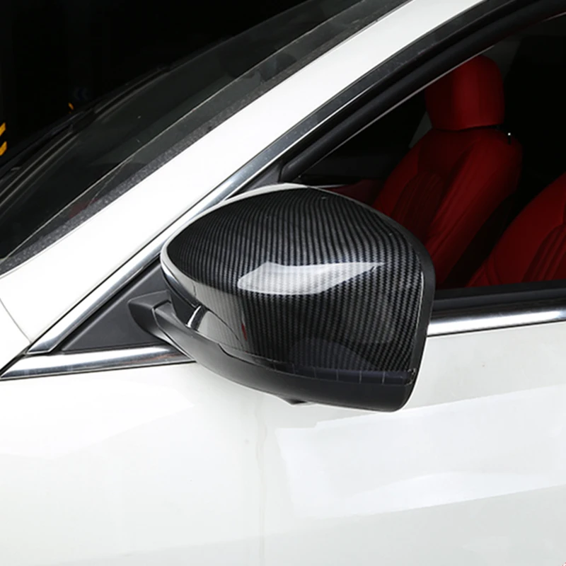 

Rearview Mirror Decoration Cover Trim Decal for Maserati Levante 2016 2017 2018 Car Exterior Accessories ABS Carbon Fiber