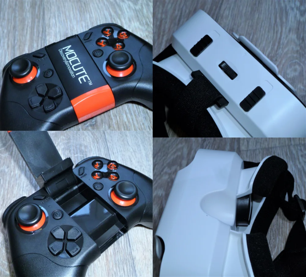 VR Shinecon G05A вр видео шлем виртуальной реальности очки 3D 3 D для iPhone Android VR смартфона умные виар игр смарт смартфонов дополненной телефона комплект видеоочки с экраном контролерами стерео активные нейрошлем