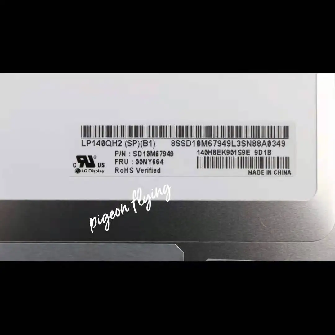 Thinkpad x1 carbon 5th/6th gen T480S(20K3 20K4 20HR 20HQ 20KH 20KG 20L7 20L8) 14.0 WQHD IPS AG LCD FRU: 00NY664 00NY681