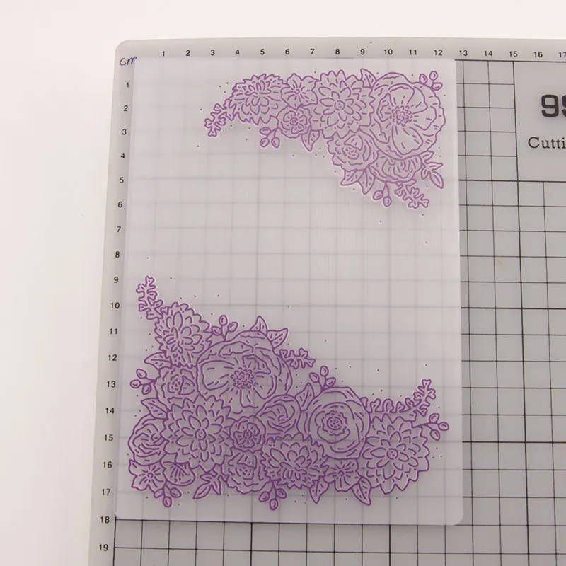 

Цветочный дизайн, фотоальбом для бумаг, изготовление открыток, сделай сам, пластиковый Скрапбукинг EM090