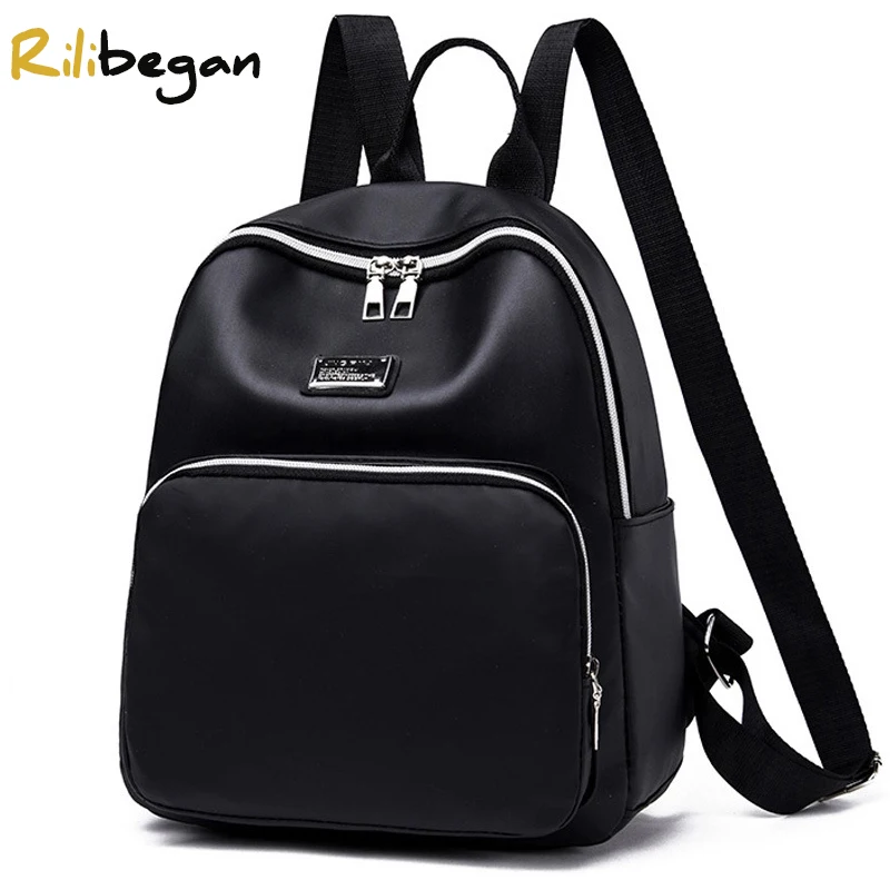 

Fashion Black Women Backpack High Quality Waterproof Nylon Cute Backpack for Women Large Capacity Travel Bag for Teenager Girl