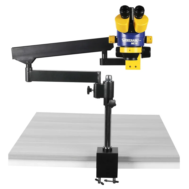 Механический микроскоп для ремонта промышленный триокулярный стереомикроскоп HD