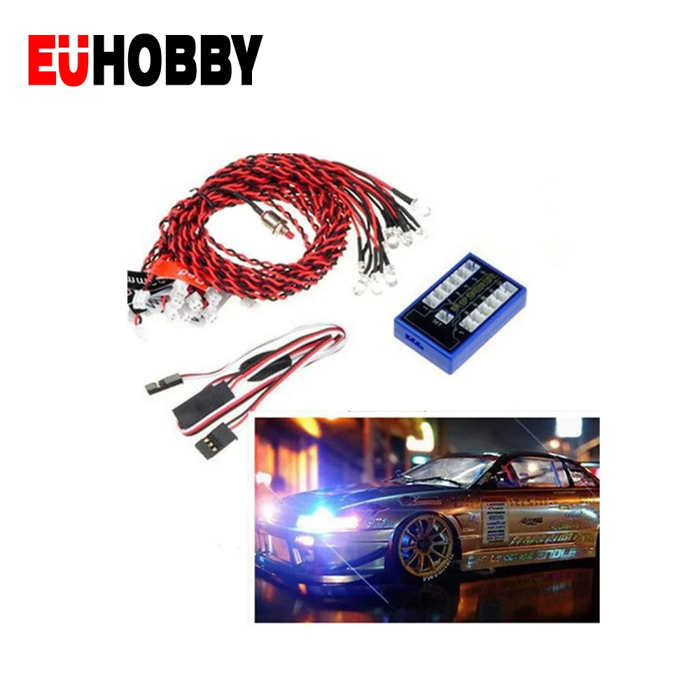 12 светодиодный 4 Управление режимов многоцветный RC автомобиль мигающий