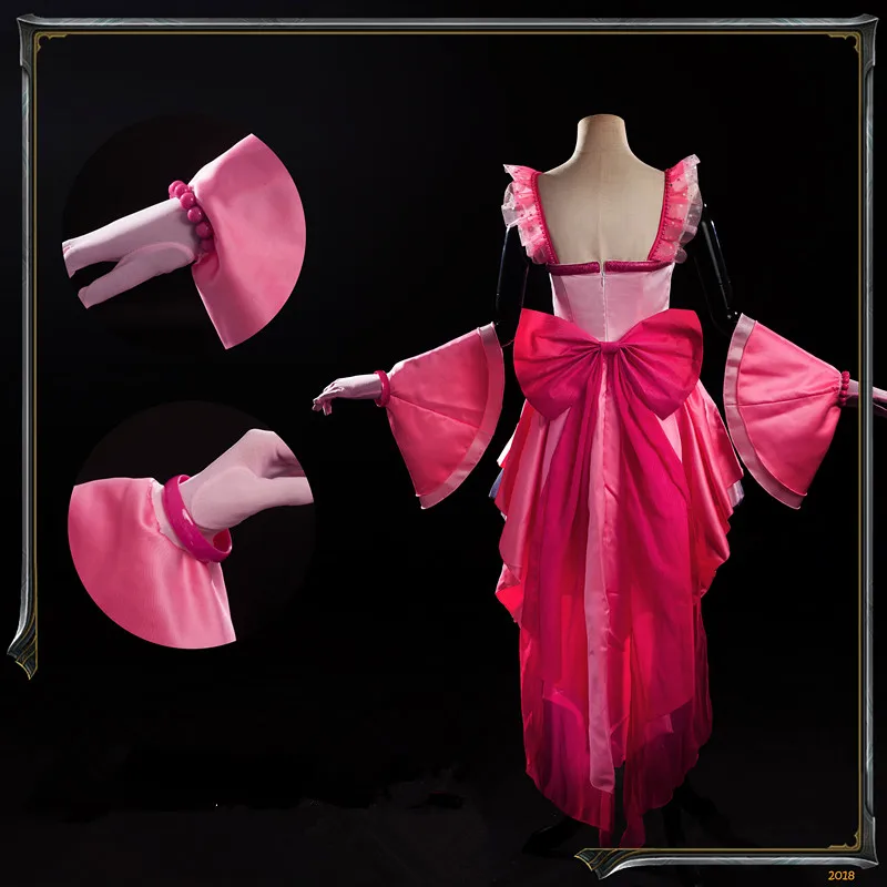 Новинка 2018 ярко-розовое платье аниме русалка мелодия Нанами Ruchia Luchia костюм для
