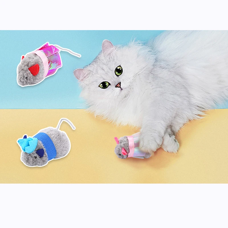Красочные мини-игрушки для кошек плюшевые искусственные мышки игрушки котят