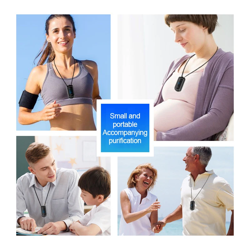 Портативный переносной USB-очиститель воздуха персональное ожерелье с