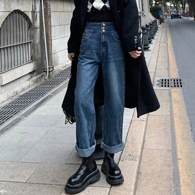 

Baggy Jeans Woman High Waist Loose Streetwear Boyfriend Denim Trousers Women Jeans Mom Casual Pantalones Vaqueros Mujer