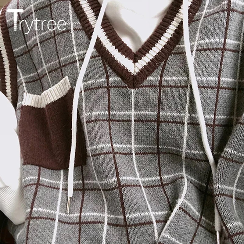 Trytree осень зима женский свитер компьютерный вязаный акриловый Повседневный