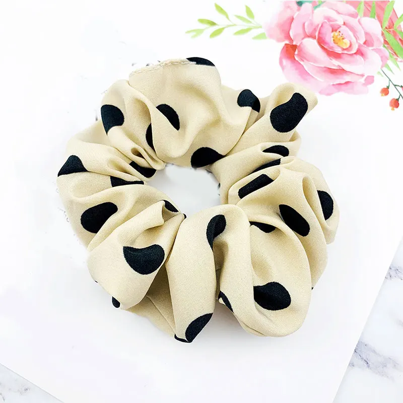 Женская резинка для волос в горошек винтажная эластичная аксессуары держатель