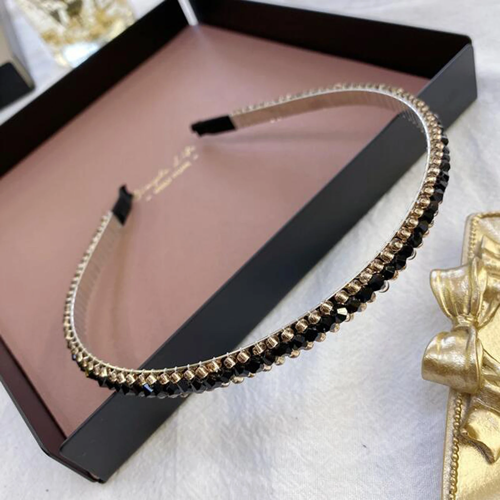 Проли Новый модный ободок с стразами для женщин, свежий, на вечеринку и путешествия, аксессуары для волос высокого качества, ручная работа, оптовая продажа