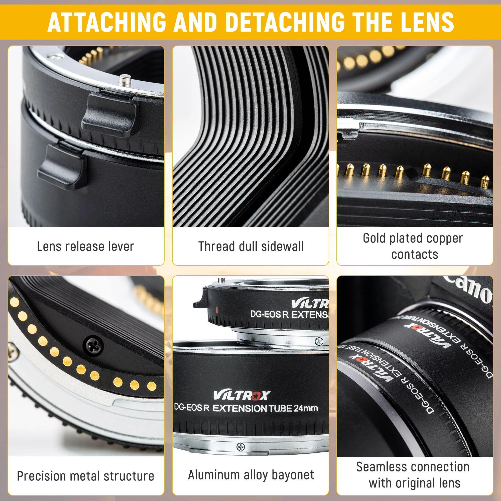 Viltrox DG EOS R Удлинительное макрокольцо для автоматического Крепление адаптер