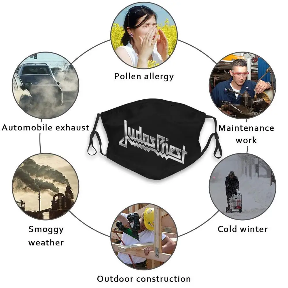 

Judas Priest Adult Kids Anti Dust Filter Diy Mask Judas Priest Heavy Metal Band