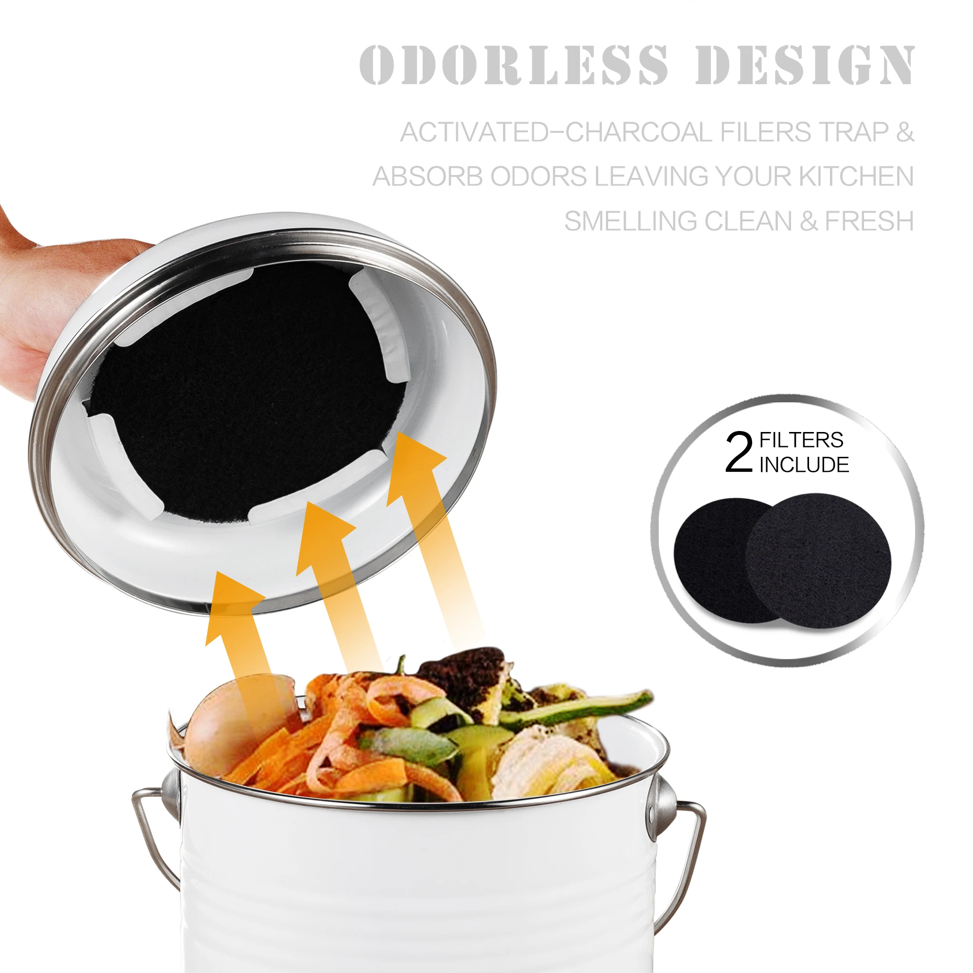 

5LTrash Bin Car Trash Bin Office Kitchen Round Tin Containers Trash Can Kitchen Bathroom Trash Can Car Bin Storage Bins Dustbin