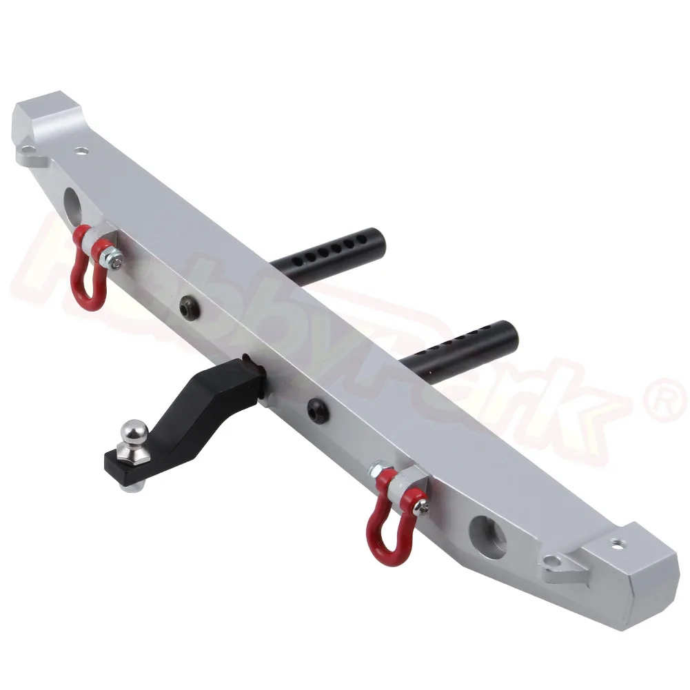 

TRX4 Алюминиевый задний бампер с буксировочными скобами для 1/10 RC Гусеничный Traxxas Trx-4 осевой SCX10 90046 90047 SCX10 II обновления