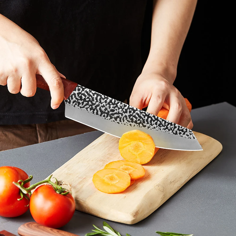 8-дюймовый кованый нож шеф-повара сербский мясной для мяса овощей рыбы ручной