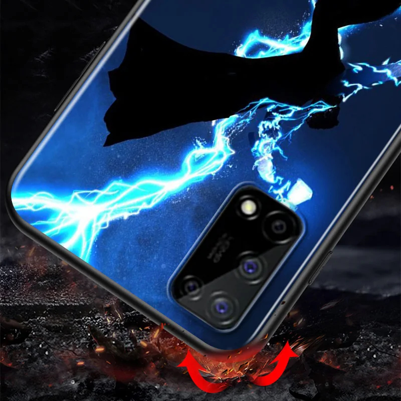 

Marvel Avengers Super Hero Thor For Huawei Honor X10 5G 10X 10i 10 9C 9S 9A 9i 9N 9X Pro 9 Lite TPU Silicone Black Phone Case