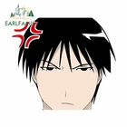 Забавные наклейки для автомобиля EARLFAMILY, 13 см х 11,3 СМ, Стальной алхимик, наклейки с изображением головы аниме, водонепроницаемые автомобильные наклейки