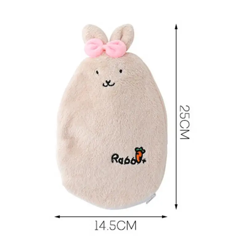 Мультфильм впрыска воды горячей бутылки взрывобезопасный полив плюшевый теплый