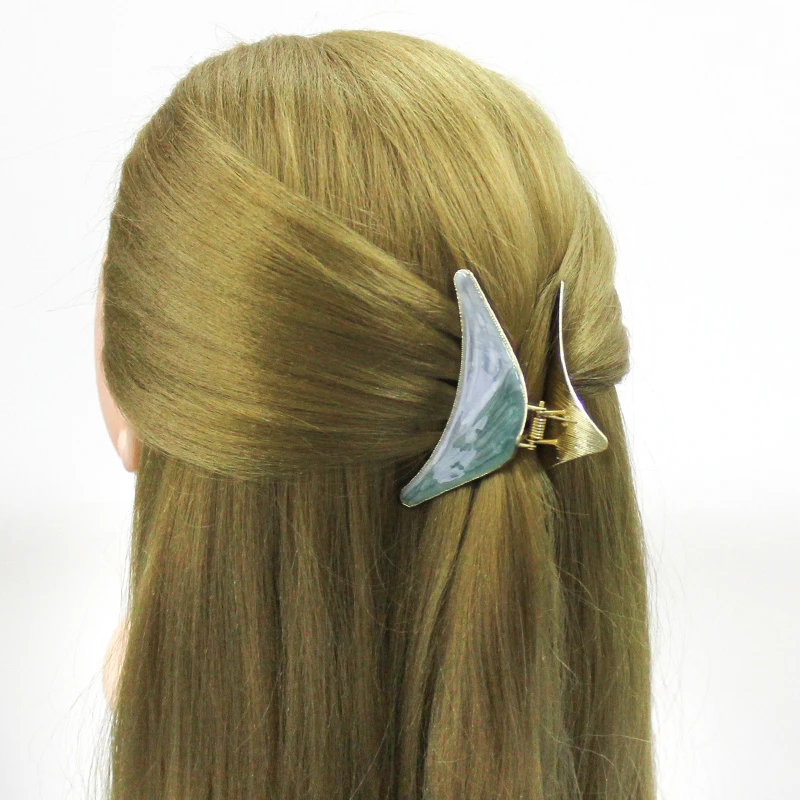 Металлические заколки для волос женские треугольные крабы зажим краб аксессуары