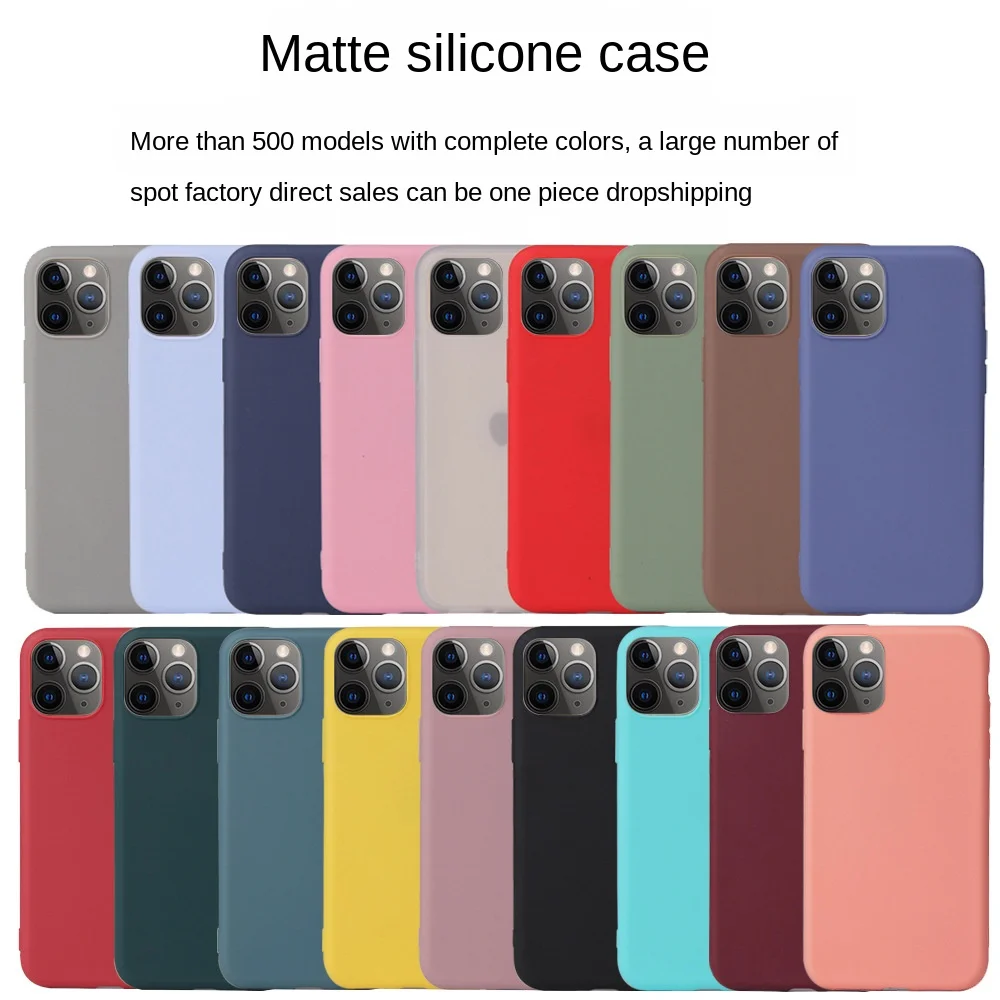 

For IPhone12 frosted TPU soft shell anti-fall Apple xsmax mobile phone case protective cover for iphone 11 cases