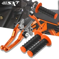 motocross non slip hand grips handlebar and dirt bike brake clutch levers for 450sxt 450 sxt 450sx t 2005 2006 2007 2008