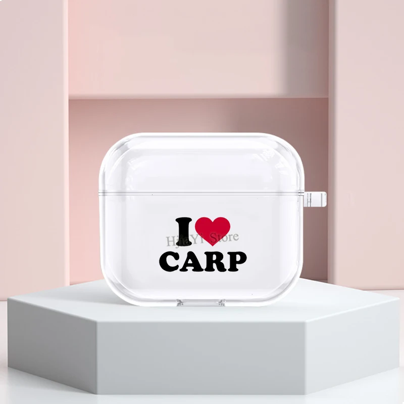 

I love carp Case For Apple Airpods 3 Soft Cover For Airpods Pro Airpods 2 Wireless Earphone Funda