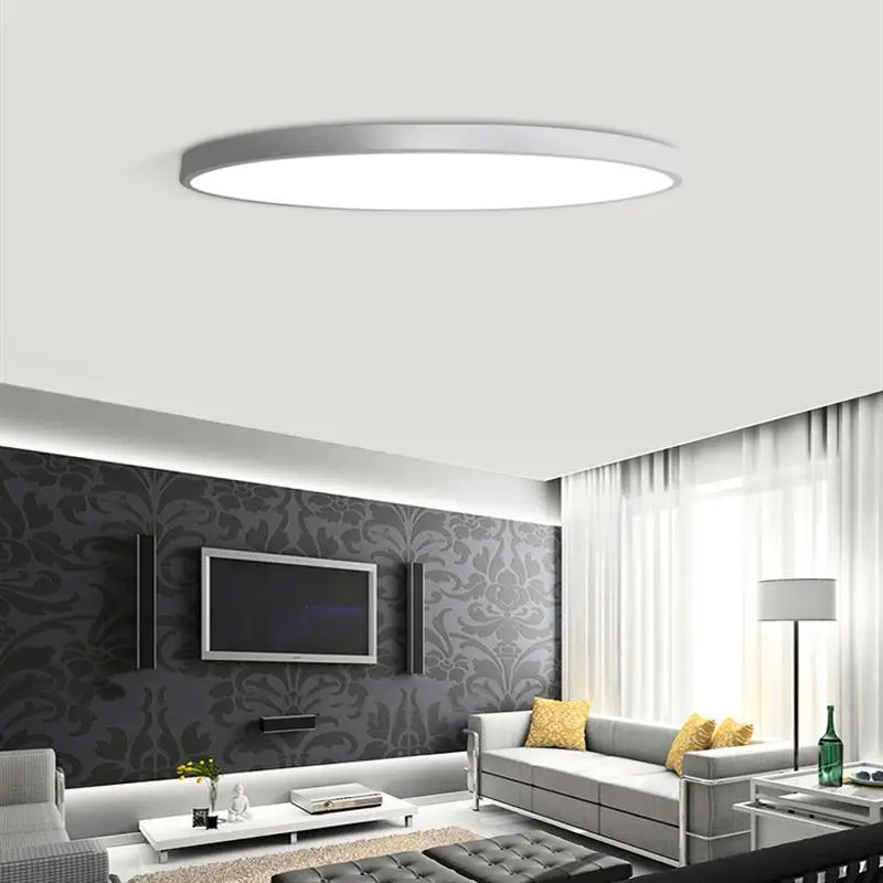 Высокая яркость современные светодиодные потолочные лампы черного/белого цвета