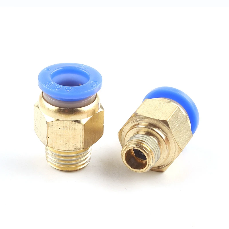 PC Air Pneumatic Fitting 4mm 6mm 8mm 10mm 12mm Male Thread 1/4 1/2 1/8 3/8 Compressed Hose Tube Pipe 4-M5 6-M5 Quick Connector images - 6