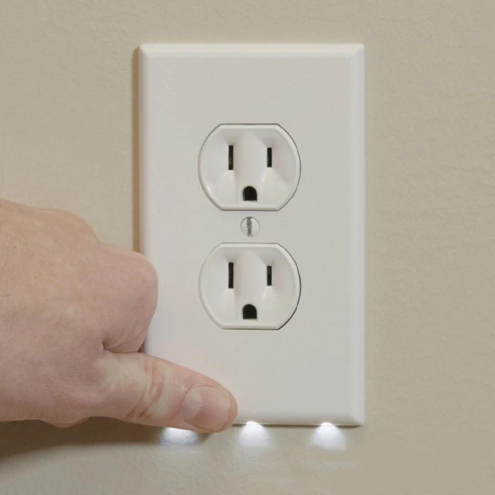 Прочный ночной Светильник дуплекс высокого качества удобные розетки крышка