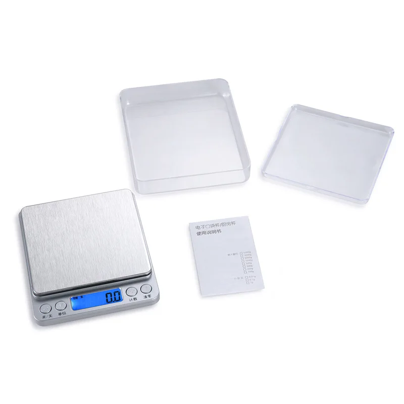 

Stainless Steel Electronic Scale Precision Portable Household Kitchen Scale Mini Gold Gram Scale Jewelry Scale