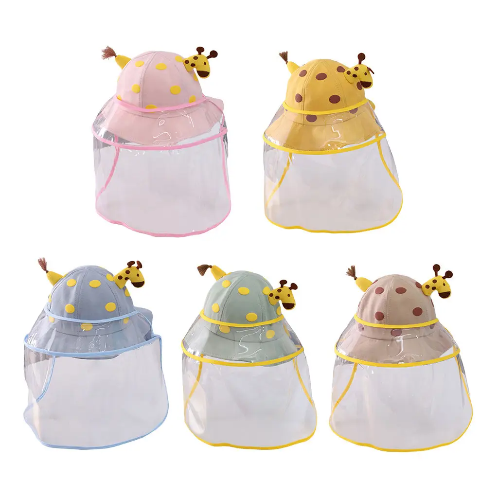 

Kids Protection Hat Face Shield UV Protection Dustproof Bucket Outdoor Beach